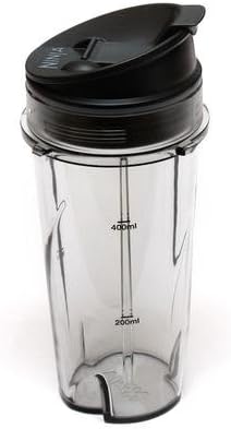 Ninja Blender Cup  16 oz Single Serve to go Taza con sorbo y tapa de sellado  se adapta a QB3000SS y Ninja 2 en 1 QB3000 QB3004 QB3005