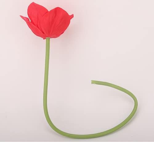 10 ramos de flores artificiales de 11 pulgadas, flores de amapola, anémona sintética de poliuretano, flores silvestres falsas para mesa de cocina,