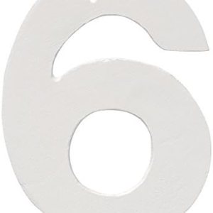 Montague Metal Products HHN-10-W-6 Placa de aluminio para exteriores de 10 pulgadas, mediana, números de casa blanca Montague Metal Products HHN-10-W-6 Placa de aluminio para exteriores de 10 pulgadas, mediana, números de casa blanca