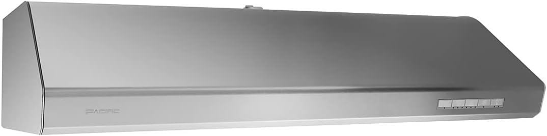 Pacific Trusteam Campana extractora, 30”36” debajo del gabinete, limpieza automática de vapor de alta temperatura, máximo 900CFM, luz LED, control