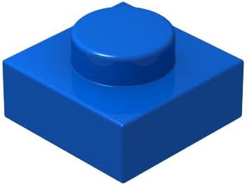 Placas azules clásicas a granel, placa azul 1×1, placas de construcción planas de 200 piezas, compatibles con piezas y piezas de Lego 1×1 placas