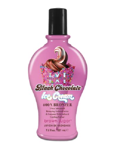 Doble Helado de Chocolate Negro Oscuro 400X Bronceador 7.5oz