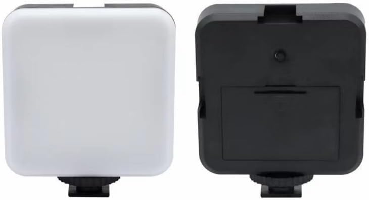 Walway Mini luz de video LED con 3 soportes de zapata fría Bombillas LED Vlog Foto Relleno Luz regulable Panel de alta potencia Luz de video para