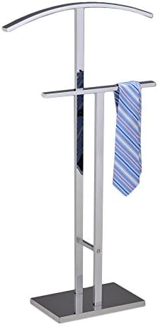 Kings Brand Furniture – Soporte de valet de metal con acabado cromado Dossi