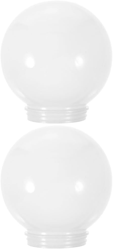 COHEALI 2 piezas de pantalla de bola para candelabros, pantallas de lámpara colgantes, pantalla de globo para lámpara de araña, cubierta de pantalla
