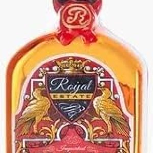 Botella de ron de cristal Royal Estate colgante adorno para árbol de Navidad Botella de ron de cristal Royal Estate colgante adorno para árbol de Navidad