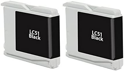 Repuesto compatible para impresora Brother DPC-130330540770MFC-23044066088533605860C negro (rendimiento de páginas de 2PK-500) (LC-512PKS)