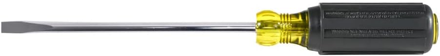 Klein Tools 605-6B – Destornillador de punta de gabinete de doblado de alambre de 6 pulgadas, fabricado en EE. UU
