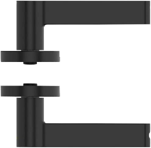 Breeze – Cerradura de puerta de entrada sin llave con manija para el hogar, hotel, oficina, apartamento, dormitorio (negro, rosa)