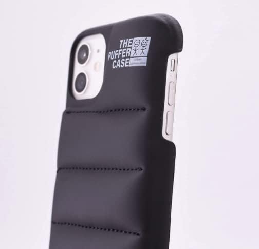The Puffer – Funda para iPhone 1212 PRO de 6.1 pulgadas, cómoda y moderna, chaqueta de felpa suave al tacto, funda protectora 3D forro de microfibra