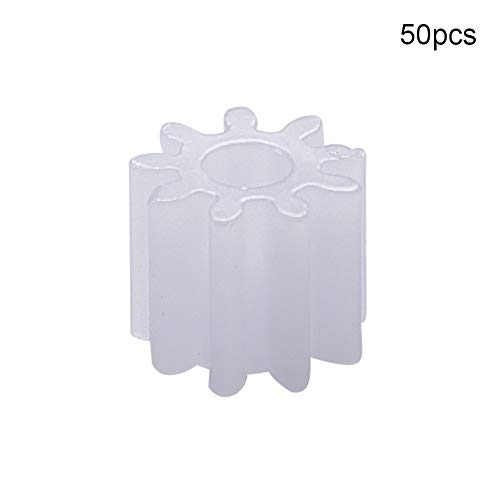 Othmro 50pcs Engranajes de plástico 9 dientes Modelo 092A Reducción engranajes de gusano plástico para RC coche robot motor