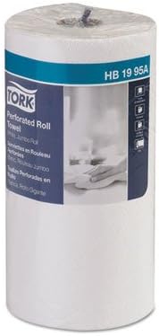 Tork HB1995A – Rollo de toalla perforado universal, 2 capas, 11 pulgadas de ancho x 9 pulgadas de largo, blanco, 210 hojasrollo, 12RLCtn