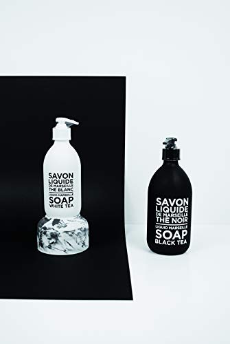 Compagnie de Provence Savon de Marseille – Jabón líquido extra puro, té blanco, botella con bomba de vidrio de 16.9 onzas líquidas