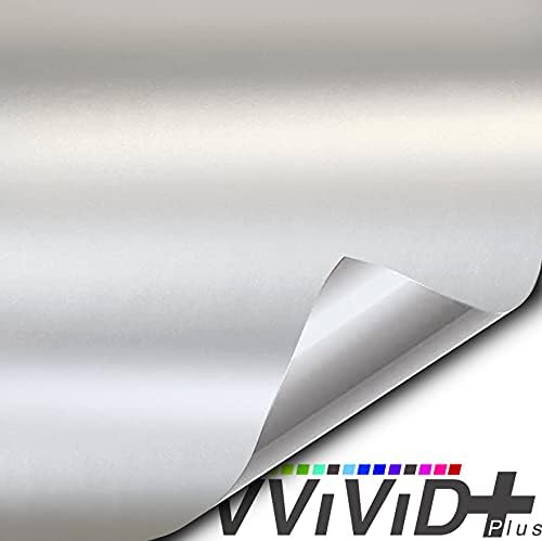VViViD + Rollo de película de vinilo de alta calidad gris Suzuka metálico mate (1.5 x 5 pies)