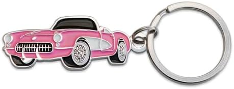 SR1 Performance Llavero Chevrolet Corvette C1 1956  Llavero clásico coleccionable  Con licencia oficial de GM, Rosado