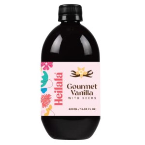 Vainilla gourmet con semillas  Heilala Vainilla, jarabe de extracto de vainilla dulce para hornear y postres, semillas de vainilla real, utilizando Vainilla gourmet con semillas  Heilala Vainilla, jarabe de extracto de vainilla dulce para hornear y postres, semillas de vainilla real, utilizando