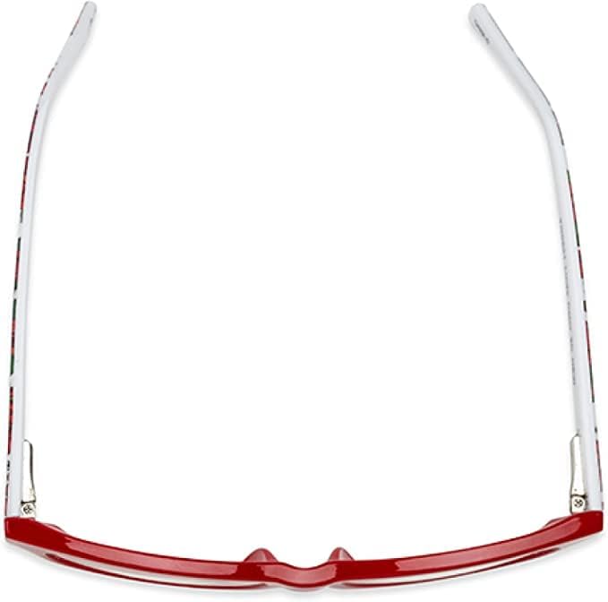 Sofia Vergara x Foster Grant Linda – Lentes de lectura con luz azul multienfoque para mujer, cuadrados, rojo, 1.75, Rojo –