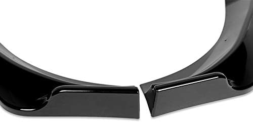 EPARTS JDM – Juego de alerón de 3 piezas para parachoques delantero, compatible con Hyundai Genesis Coupé 2013-2016 (pintado negro)