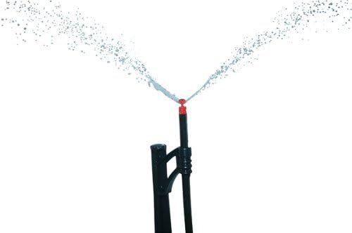 Raindrip P1075UB Conjunto de chorro y estaca con alas de círculo completo, 27 GPH a 15 PSI, rojos (paquete de 2)