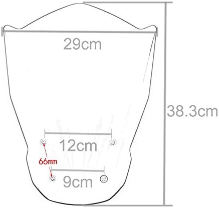 Parabrisas de motocicleta compatible con MT07 MT-07 FZ07 FZ-07 2013 2014 2015 2016 2017 parabrisas con soporte de montaje FZ MT 07 deflectores de