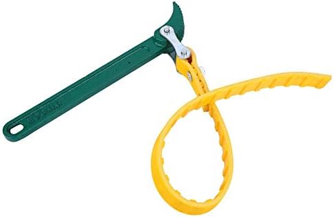 Wal – Llave de filtro de aceite tipo cinturón frontal, portátil, para reparación de automóviles, herramienta manual de reparación resistente (12