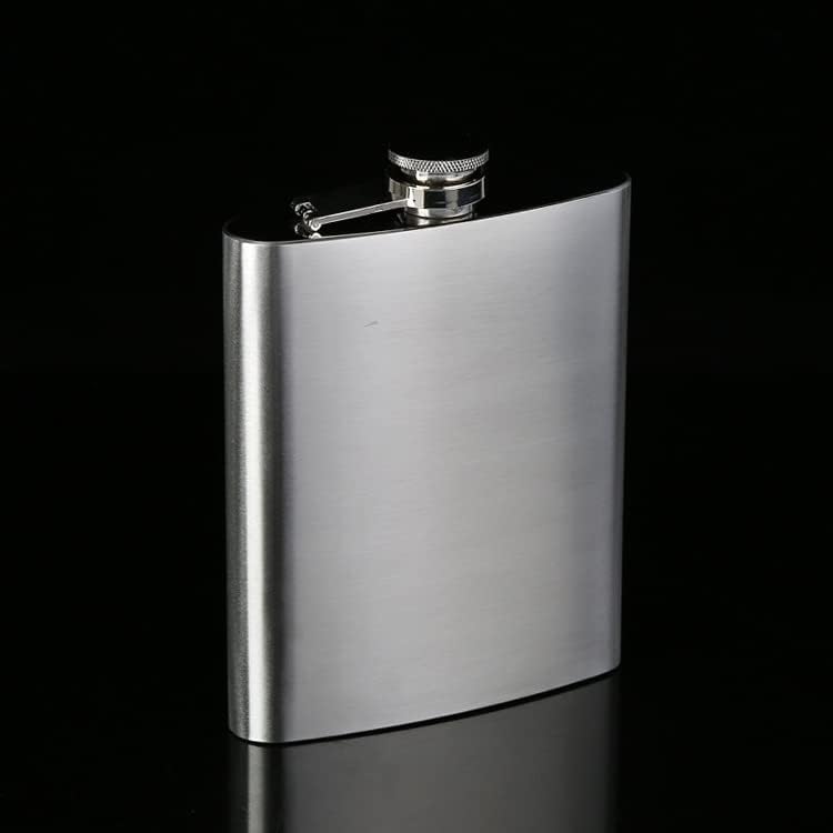 Frasco portátil de acero inoxidable con tapa de plástico, para licor, para hombres, mujeres, para whisky (18 onzas)
