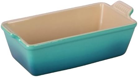 Le Creuset Stoneware Heritage – Molde para pan, 9 x 5 x 3 pulgadas (1.5 cuartos de galón), Caribe