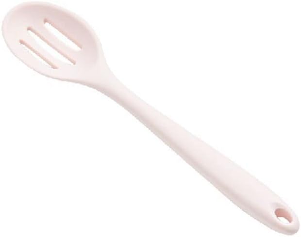 Cuchara ranurada, 1 cuchara de silicona antiadherente, utensilios de cocina, herramientas de agitación, cuchara espátula, resistente al calor,