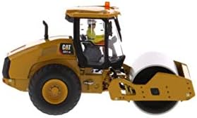 Diecast Masters CAT Caterpillar CS11 GC Compactador vibratorio de suelo con operador, vehículo de construcción fundido a presión, 4 x 3 x 3