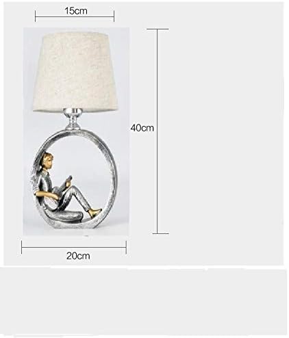 Lámpara romántica para niños, luz de lectura simple y moderna, lámpara de mesa LED para estudio de hotel, con interruptor de atenuación, decoración