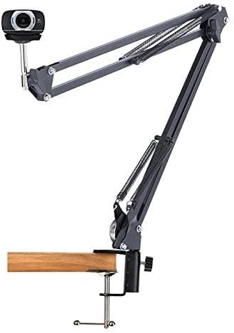 Abrazadera de computadora Mount Suspension Boom Scissor brazo soporte de trípode para Logitech cámara web C922C930e C930C920C615