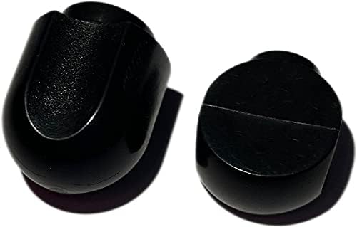 Juego de 2 piezas de repuesto para batidora de pie, pomo de control de velocidad de plástico negro y perilla de bloqueo para ayuda de cocina