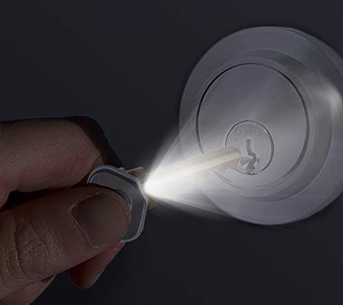 Lucky Line Luz LED para el pulgar más pequeña para llaves, destornilladores, cinta métrica, gabinetes, correas para mascotas y más (90701), plata
