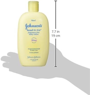 Johnson’s Baby Head To Toe – Loción para bebé, sin fragancia, 15 onzas