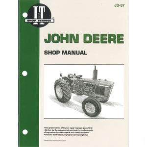 Stevens Lake Parts Un nuevo manual de taller para modelos John Deere 1020, 1520, 1530, 2020, 2030 intercambiables con ITJD37, ITJD37-A, JD-37, Stevens Lake Parts Un nuevo manual de taller para modelos John Deere 1020, 1520, 1530, 2020, 2030 intercambiables con ITJD37, ITJD37-A, JD-37,