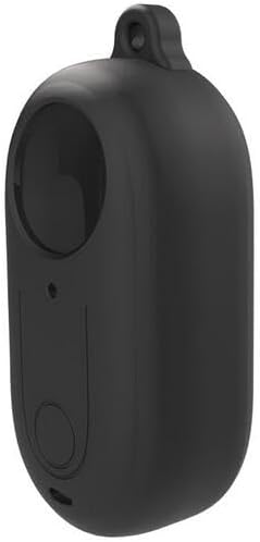 Coyktonty – Funda de silicona 2 en 1 + cubierta de lente para Insta360 GO 3, funda protectora de silicona (negro)