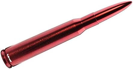 VMS Racing Antena de bala anodizada roja calibre 50, calibre pesado, mecanizado CNC, de aluminio, compatible con CHEVY SILVERADO 1500 2500 3500