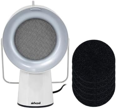AirHood Campana extractora con cable  Extractor de cocina portátil con 5 filtros de aire de carbón activado y filtro de aceite de acero inoxidable