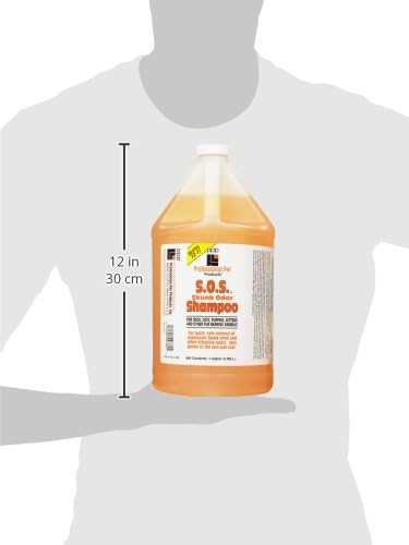 PPP S.O.S. Skunk Odor – Champú para mascotas pequeñas, 1 galón