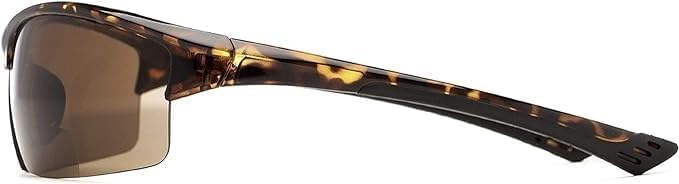 Calabria Sport 202BF – Gafas de seguridad bifocales para lectura para hombres y mujeres, antivaho envolvente, protección UV tintada, sin montura