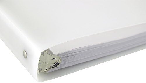 11×17 Carpeta de polietileno transparente con anillo redondo de 1 pulgada (512608)