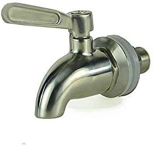 Latas de transporte de leche de acero inoxidable con tapa fuerte y sellada y espita opcional (2.6 galones, con espiga)
