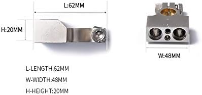 Juego de conectores de terminales de batería, cable doble calibre 10 y cable de calibre 8 positivo o negativo con anillos adaptadores (1 par)