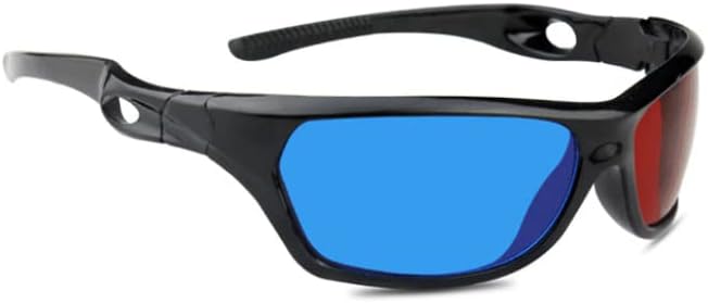 BUJIATANG Gafas 3D Universales Azul y Rojo 3D Gafas para Uso en el Hogar Tv Cine Juego 3D