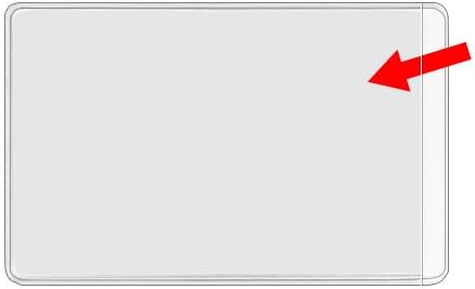 StoreSMART – Business Card Holders – Non-Adhesive – Vinyl Plastic – Open Short Side – 10 Pack – PE222S-10