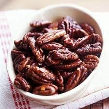 Nueces pecanas de Georgia con praliné glaseadas con miel (1 libra), sin lácteos, lotes pequeños tostados y confitados, sabor sureño, seleccionados a