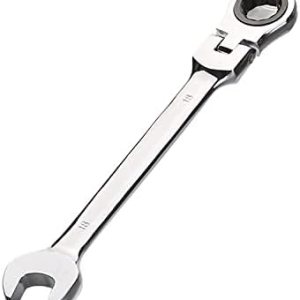 Aoktorkit Herramienta métrica de trinquete de cabeza flexible de 0.709in, llave de trinquete profesional de cromo vanadio de acero 72 dientes, 12 Aoktorkit Herramienta métrica de trinquete de cabeza flexible de 0.709in, llave de trinquete profesional de cromo vanadio de acero 72 dientes, 12