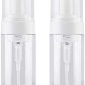 2 piezas de plástico transparente espumador líquido bomba de jabón dispensador de jabón espumoso de viaje, 3.4 fl oz 2 piezas de plástico transparente espumador líquido bomba de jabón dispensador de jabón espumoso de viaje, 3.4 fl oz