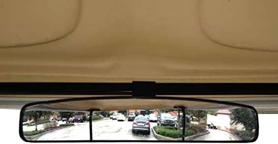 Huskey – Espejo retrovisor ancho Xtra para carrito de golf EZ-Go, Club Car, Yamaha Golf Cart