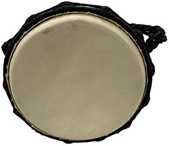 Drum Djembe es una cuerda de piel de cabra cubierta de cáliz africano tocado por manos estilo África occidental jembe para tambores círculo y más (6